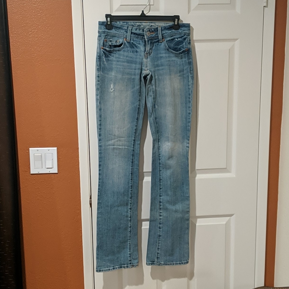 American Eagle slim boot jeans size 0 long